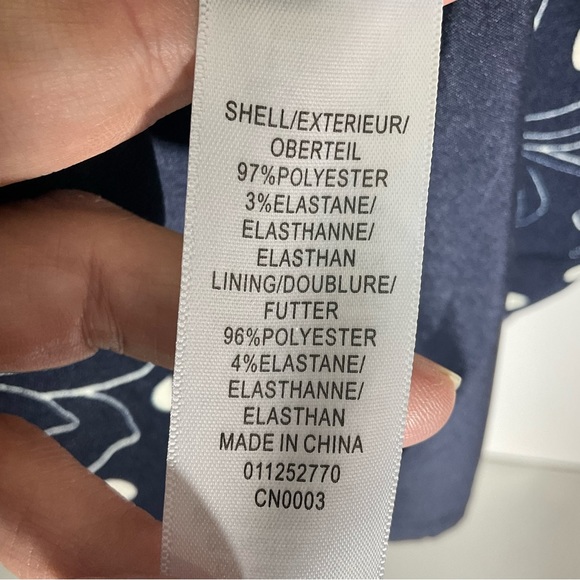 Adrianna Papell Women’s Sleeveless Sheath Floral Dot Print Pleated Dress Size 2. - Picture 15 of 16